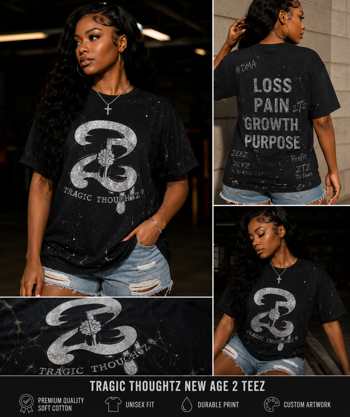 New Aged Bleached 2TZ T-Shirt